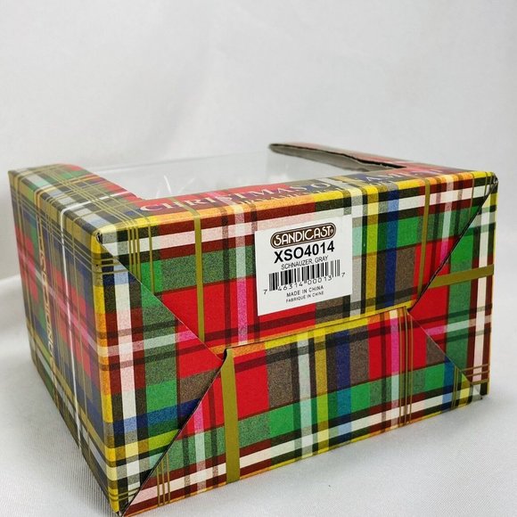 Sandicast Christmas Ornament, Gray Schnauzer Dog Hand Painted Animal - Picture 8 of 10